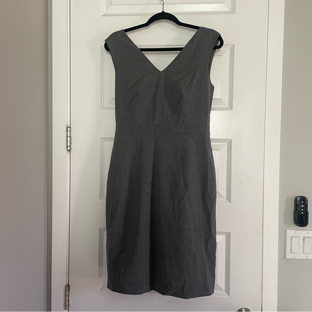Ava & Aiden Sheath Gray Career Pencil Dress